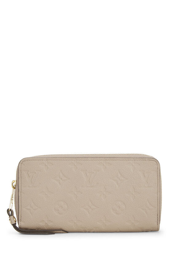 BEIGE MONOGRAM EMPREINTE ZIPPY CONTINENTAL WALLET