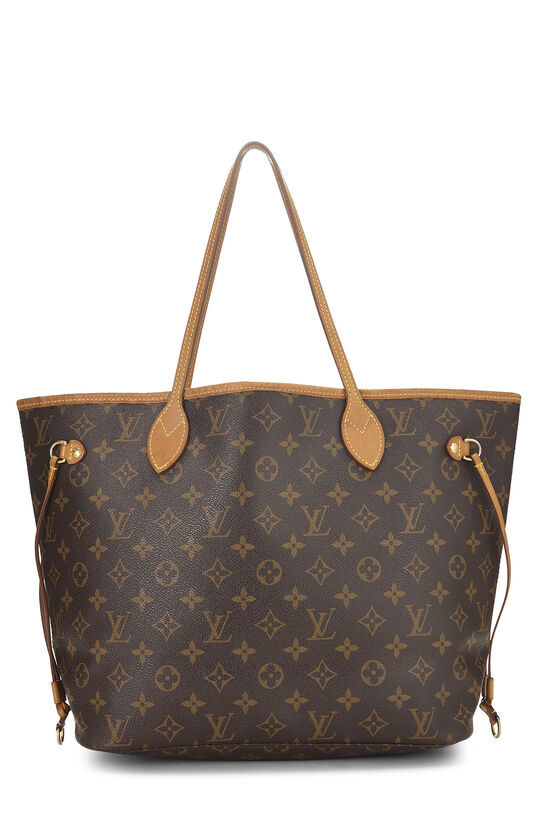 RED MONOGRAM CANVAS NEVERFULL MM NM