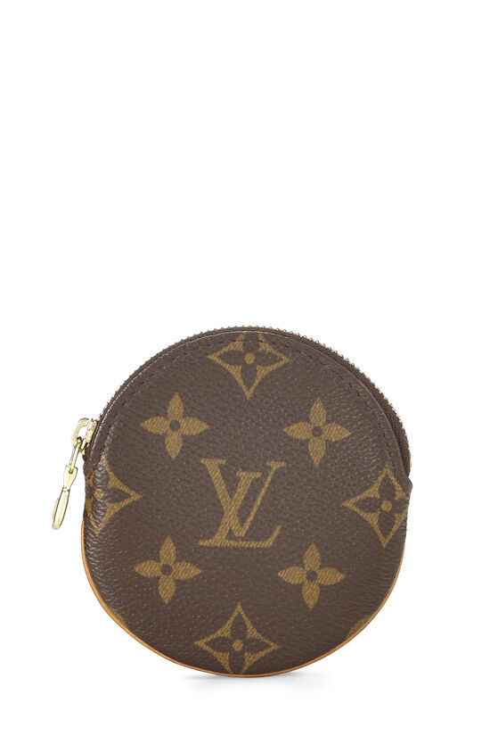 LOUIS VUITTON Monogram Canvas Porte Monnaie Round